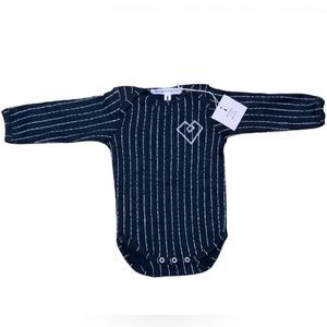 Message In The Bottle Pinstripe Onesie